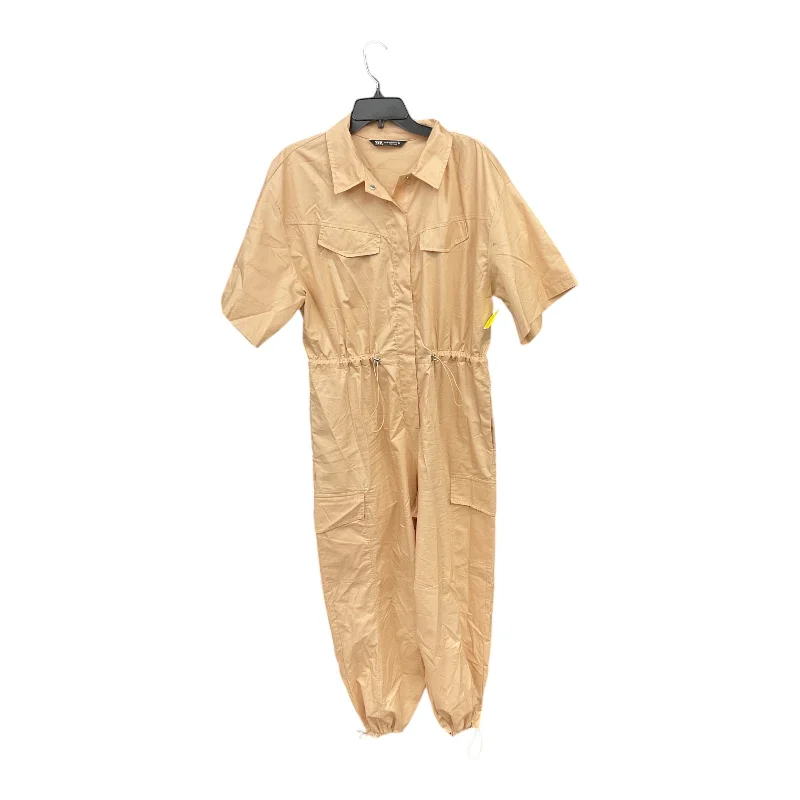 Jumpsuit By Zara In Beige, Size: Xl