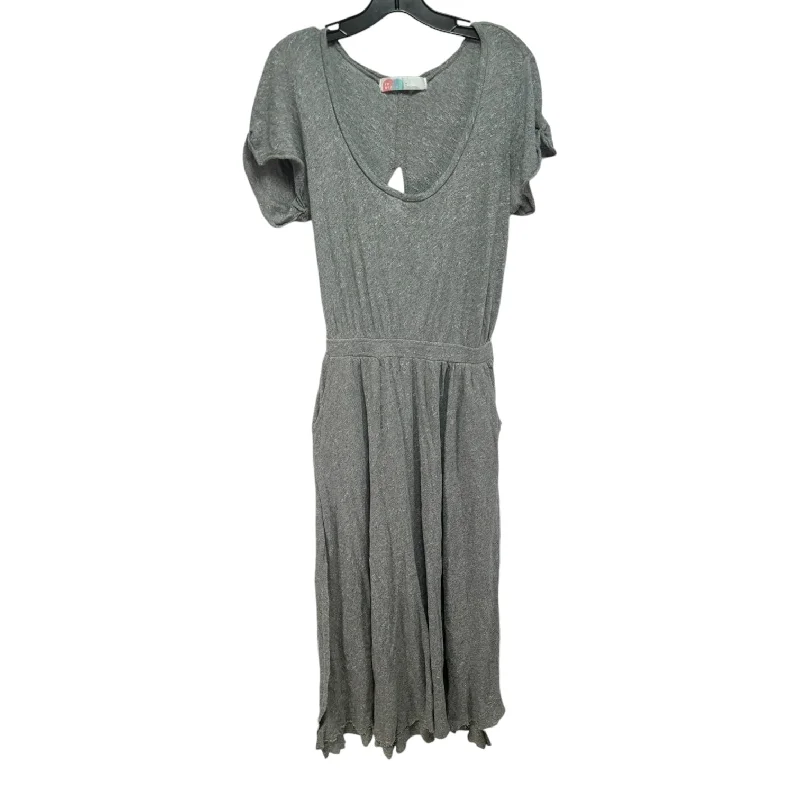 Audrina Cut Out Maxi Dress By Free People In Grey, Size: S