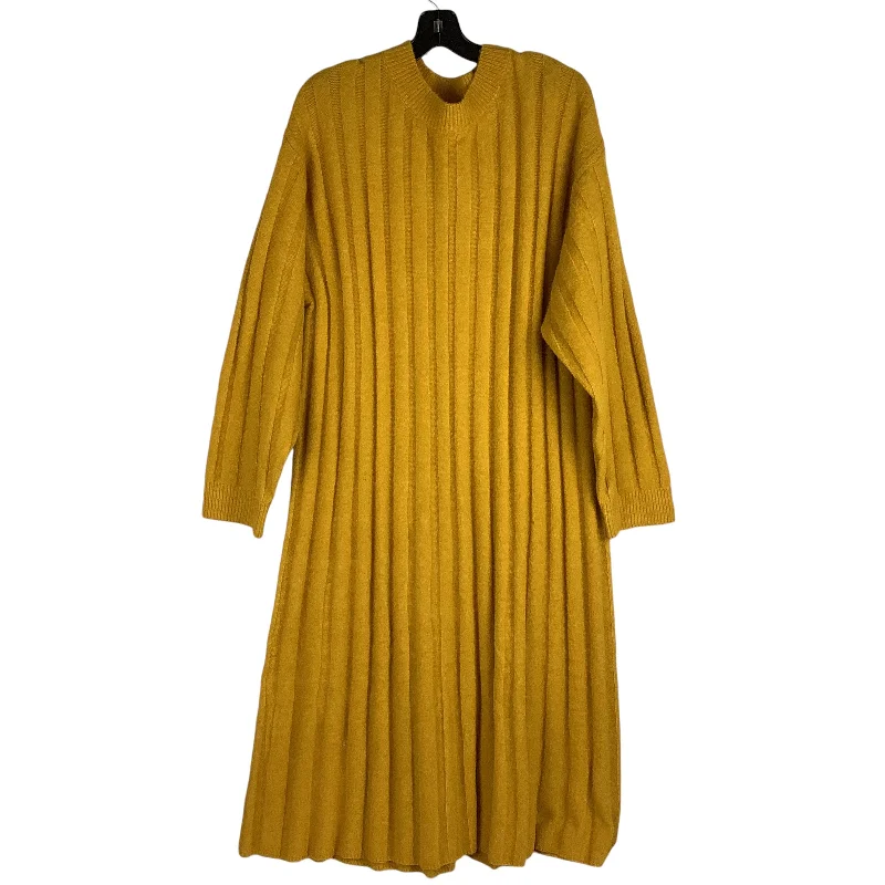 Dress Casual Maxi By H&m In Yellow, Size: M