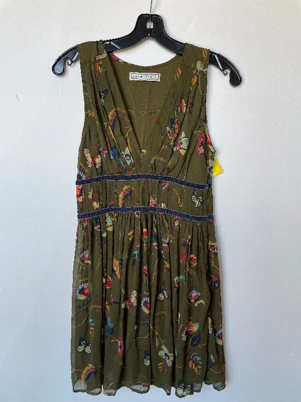 Dress Casual Midi By Abercrombie And Fitch In Green, Size: S