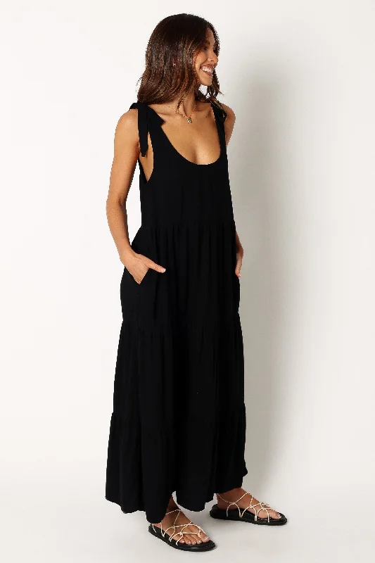 Marcy Midi Dress - Black