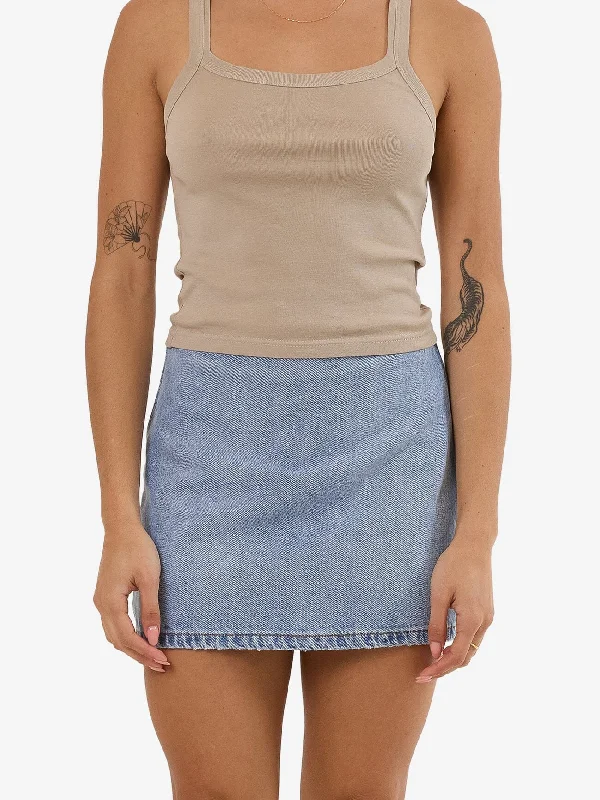 Anna Denim Skirt - Tempest Blue