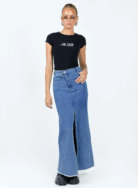 Benetti Midi Denim Skirt