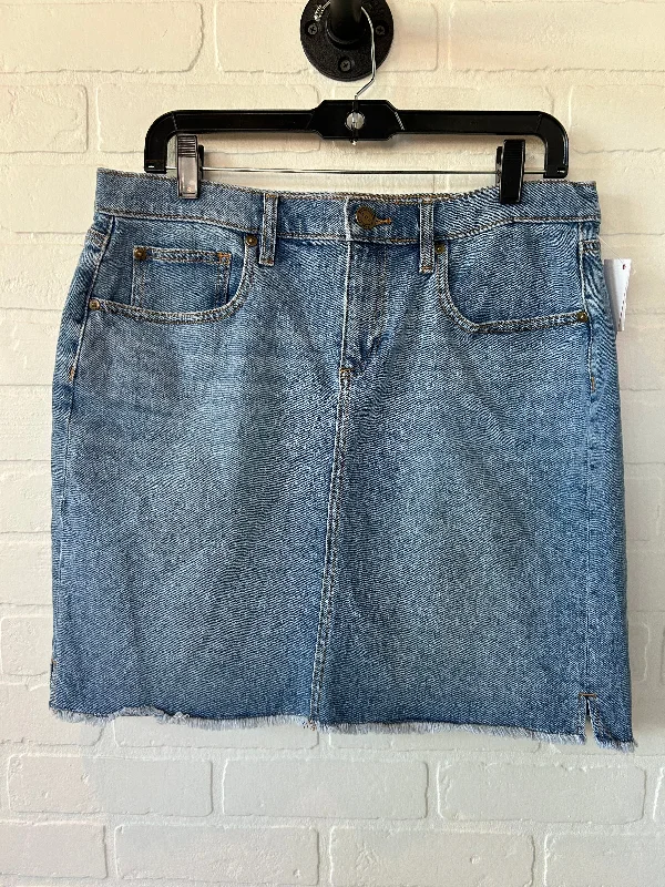 Blue Denim Skirt Mini & Short Loft, Size 10