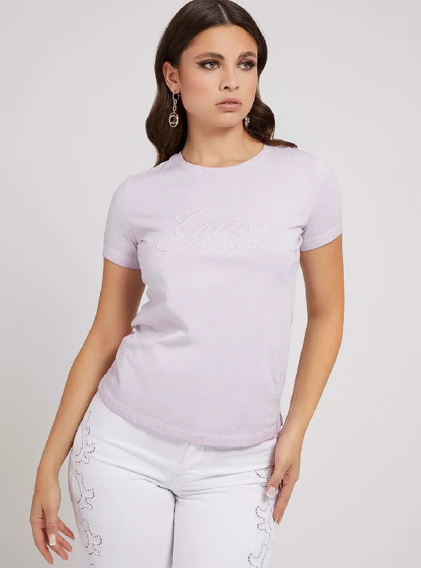 Lilac Purple Tizzy Logo T-Shirt