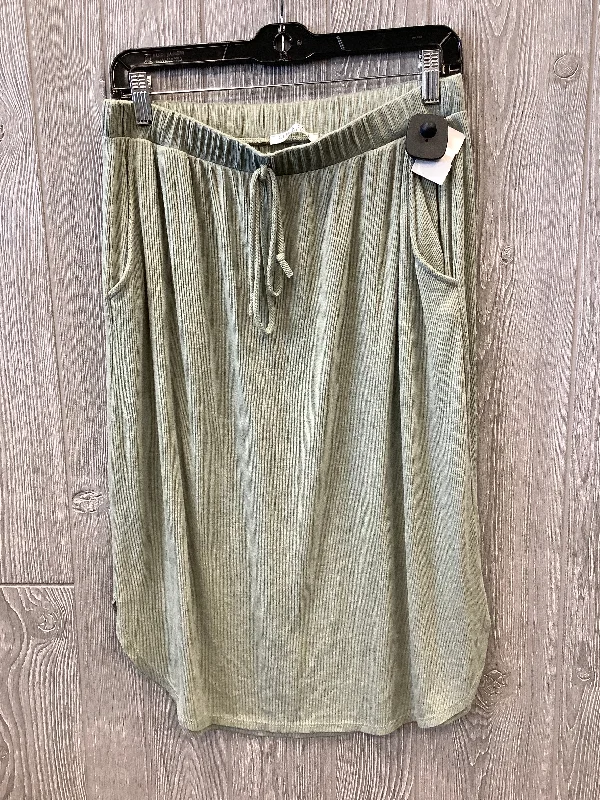 Skirt Midi By Chris And Carol In Green, Size: 12