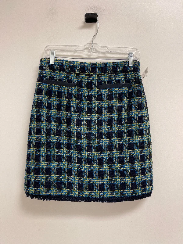 Skirt Mini & Short By G By Giuliana In Blue & Green, Size: 4