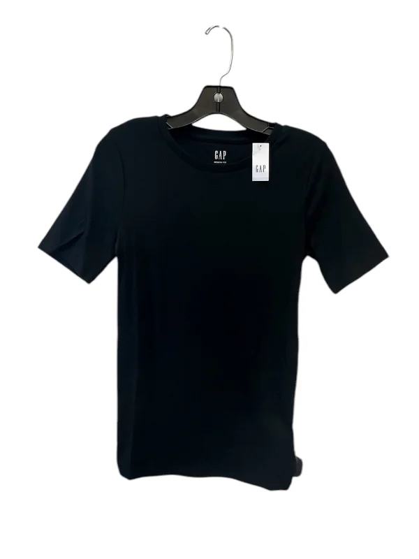 Top Short Sleeve Basic By Gap In Black, Size: S