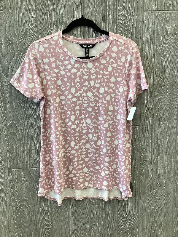 Top Short Sleeve By Ellen Tracy In Pink, Size: S