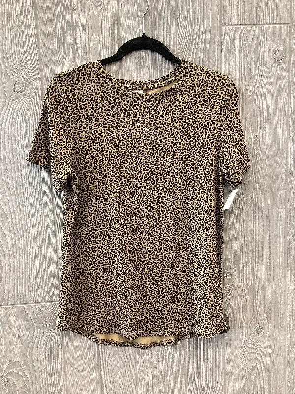 Top Short Sleeve By Old Navy In Animal Print, Size: S