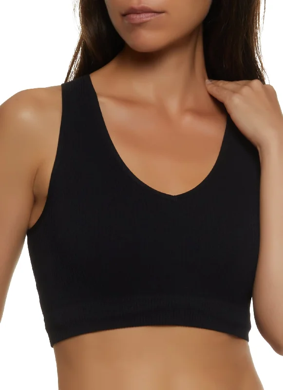 Seamless Compression Rib Cropped Tank Top