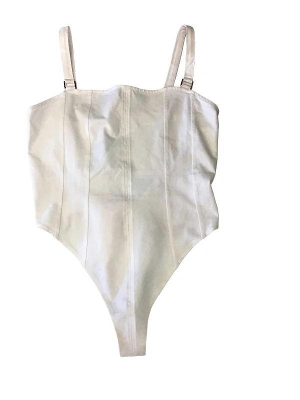 White Bodysuit H&m, Size L