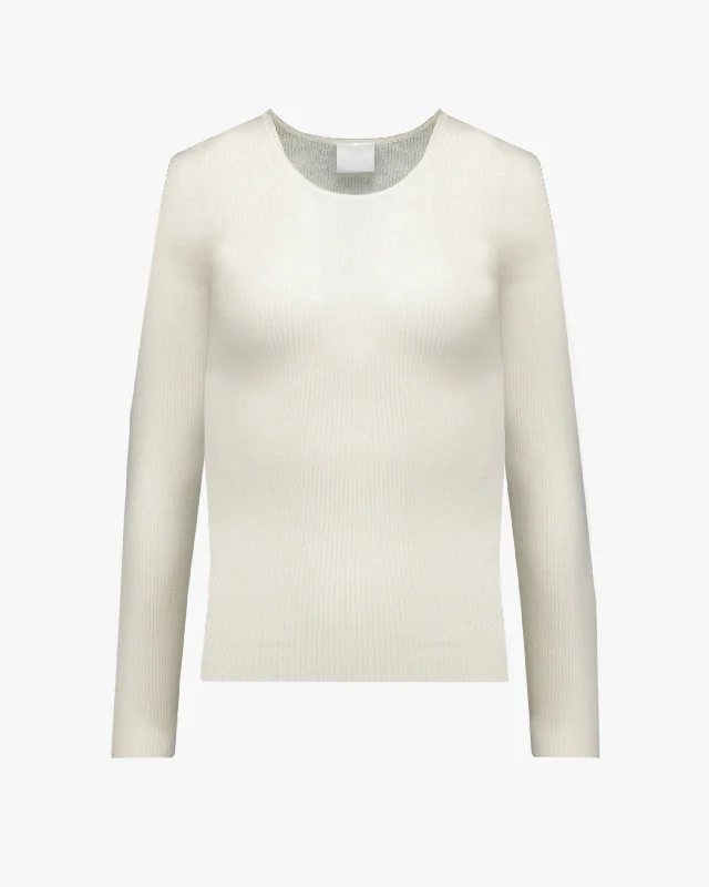 Lea Fine Ribbed Cashmere Top