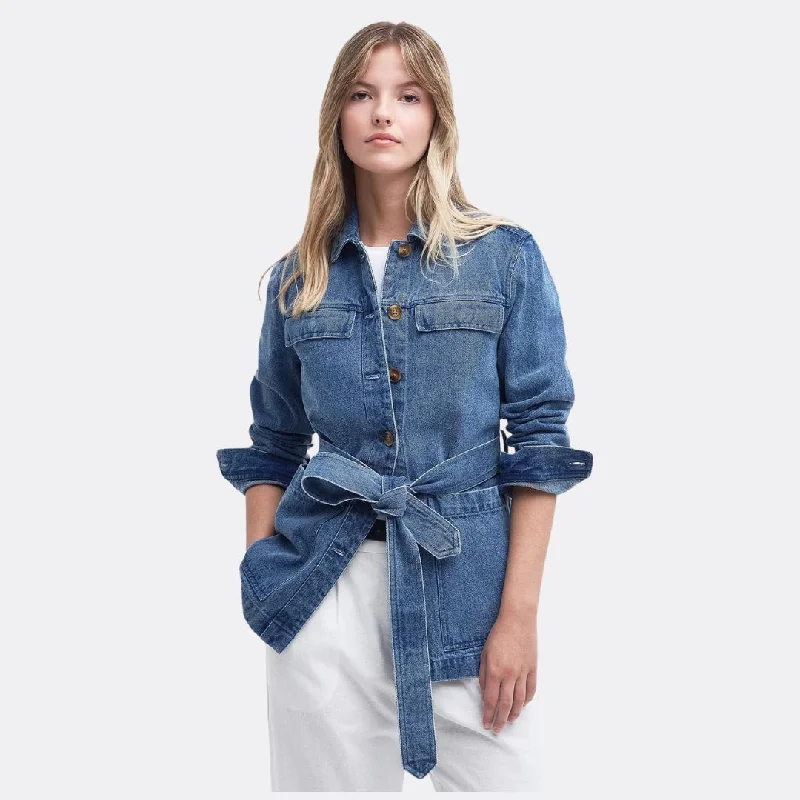 Macy Denim Overshirt (Indigo Chambray)