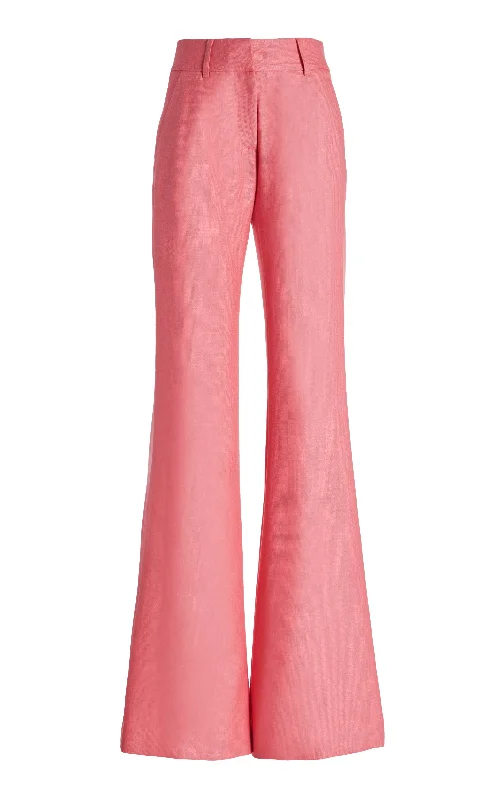 Rhein Pant in Watermelon Silk Virgin Wool