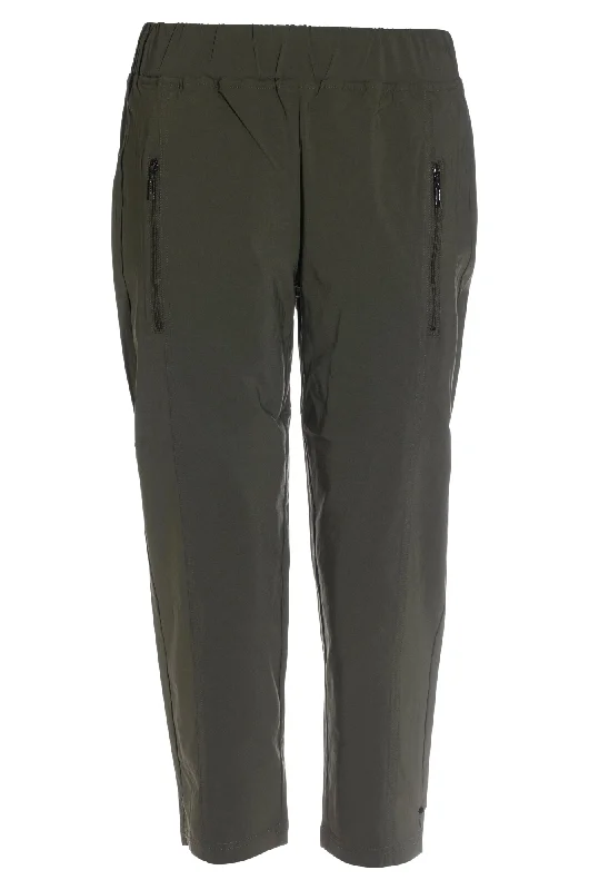 Micro Stretch Mid Calf Pants | OLIVE | 2161AR