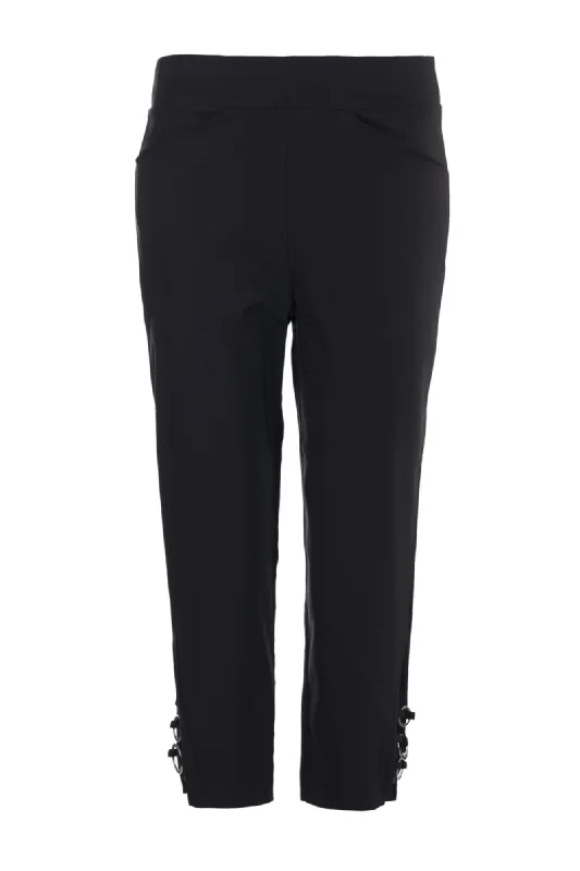 Platinum Bengaline Mid Calf Pants | BLACK | 6307AR