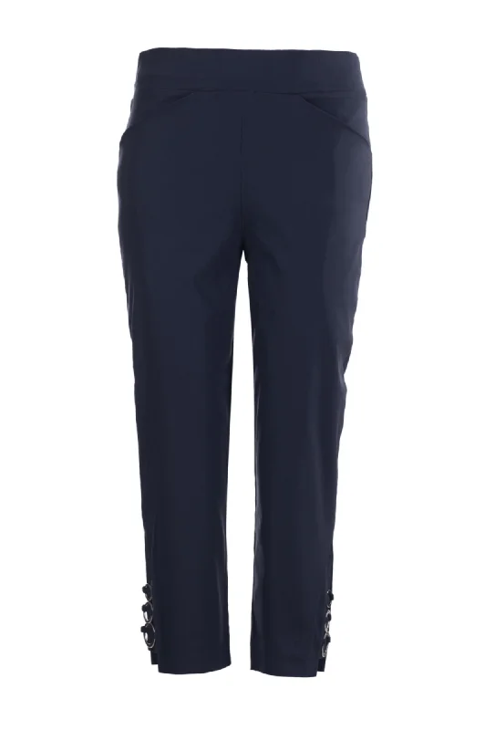 Platinum Bengaline Mid Calf Pants | NAVY | 6307AR