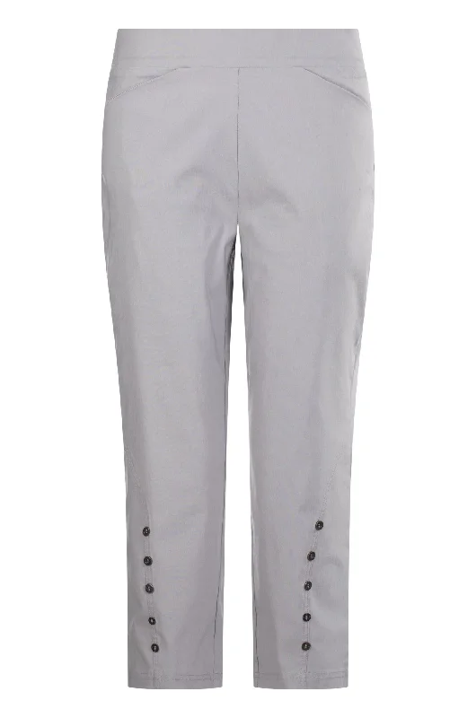 Platinum Bengaline Mid Calf Pants | SILVER | 6306AR