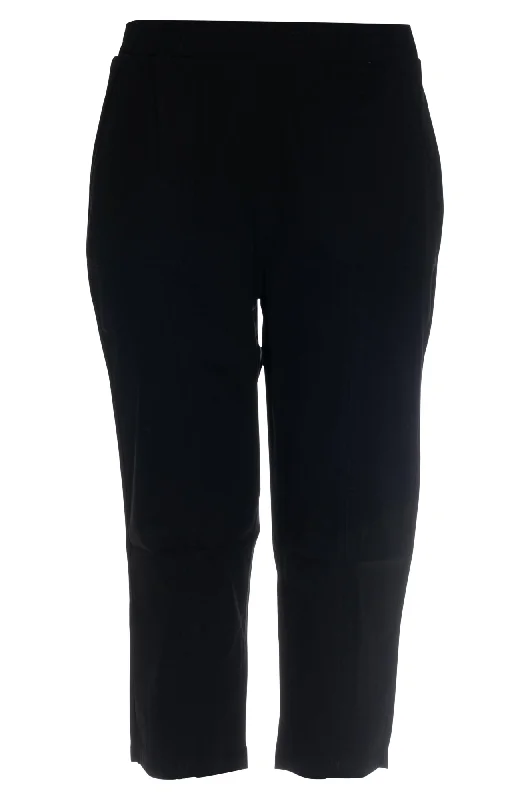 Pull on Mid Calf Pants | BLACK | 6816AR