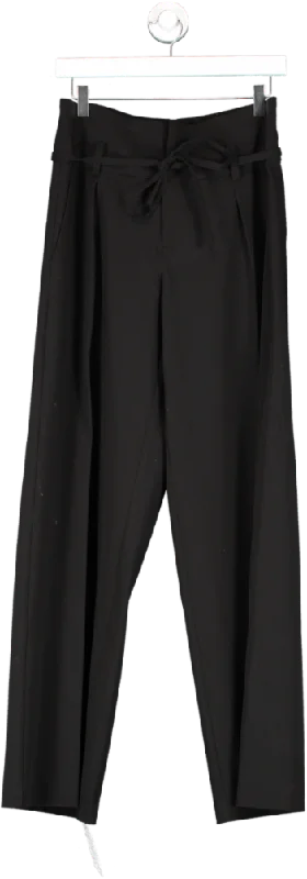 Third Form Black Tie Up Tailored Trousers UK 8