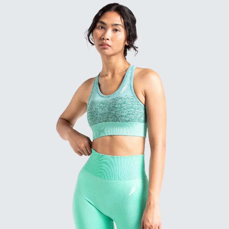 Trinity Seamless Crop - Mint Green