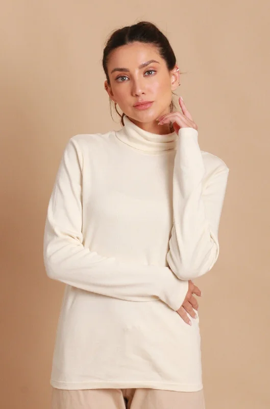 Women's Basic Turtle Neck Long Sleeve